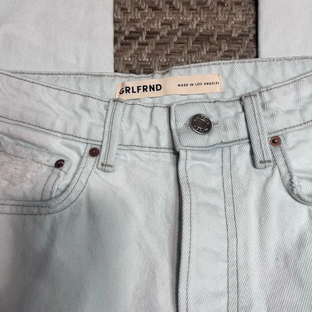 GRLFRND The Karolina High Rise Straight Crop Sz 24
